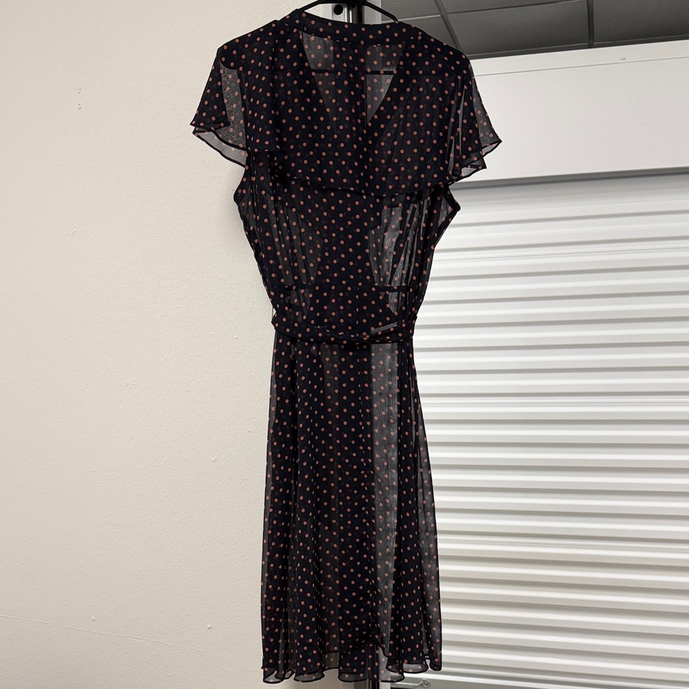 CJ Banks Women’s Blue and Red Polka Dot Dress Size 16 W - Picture 8 of 11